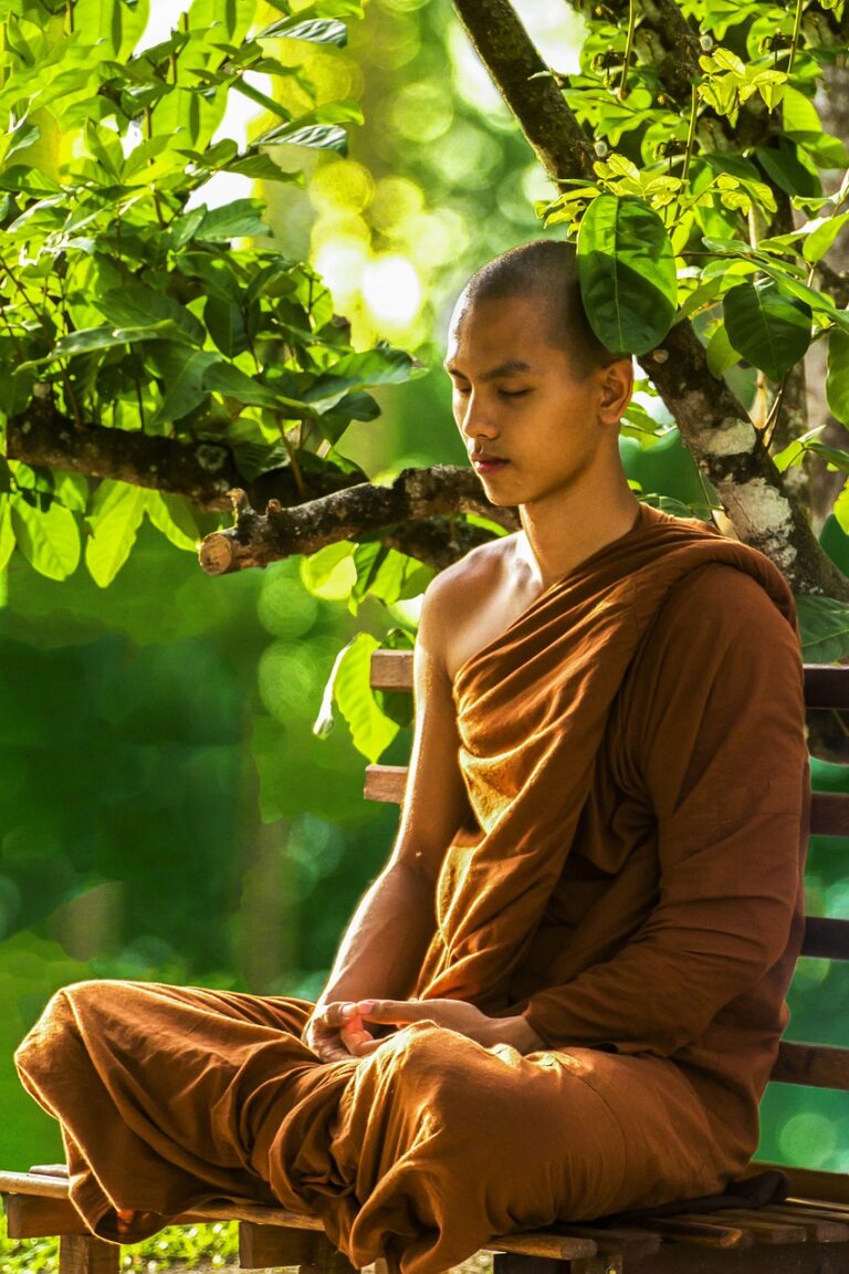Meditace v zahradě